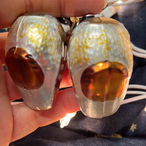 Small old world Christmas glass ornaments quail turtle dove - Picture 4 of 5